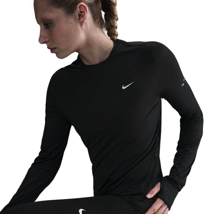 Nike Dame Trøjer Dri-FIT Swift UV Crew Long Sleeve Top Sort