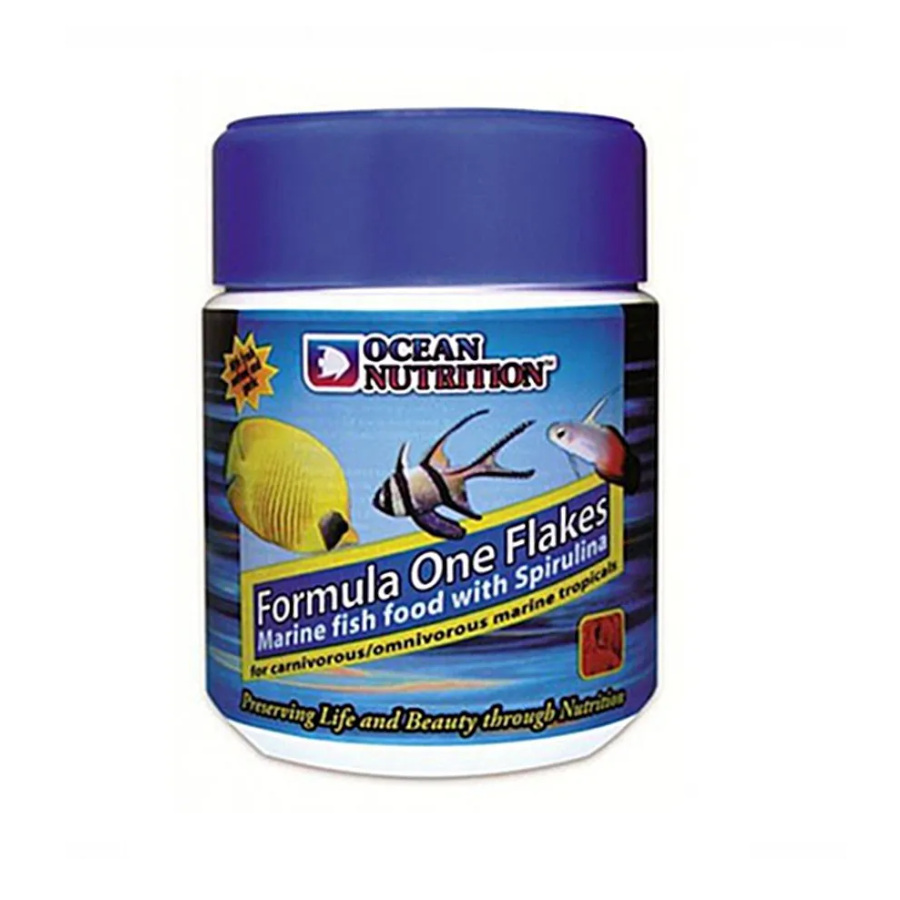 Flocos Fórmula Um da Ocean Nutrition para peixes tropicais