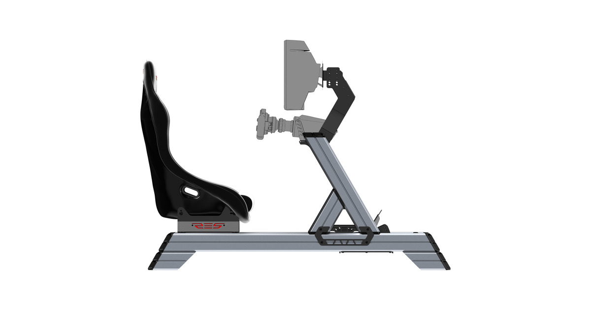Res-TechSmart Cockpit + GT Seat racing simulator  (Zwart/grijs)