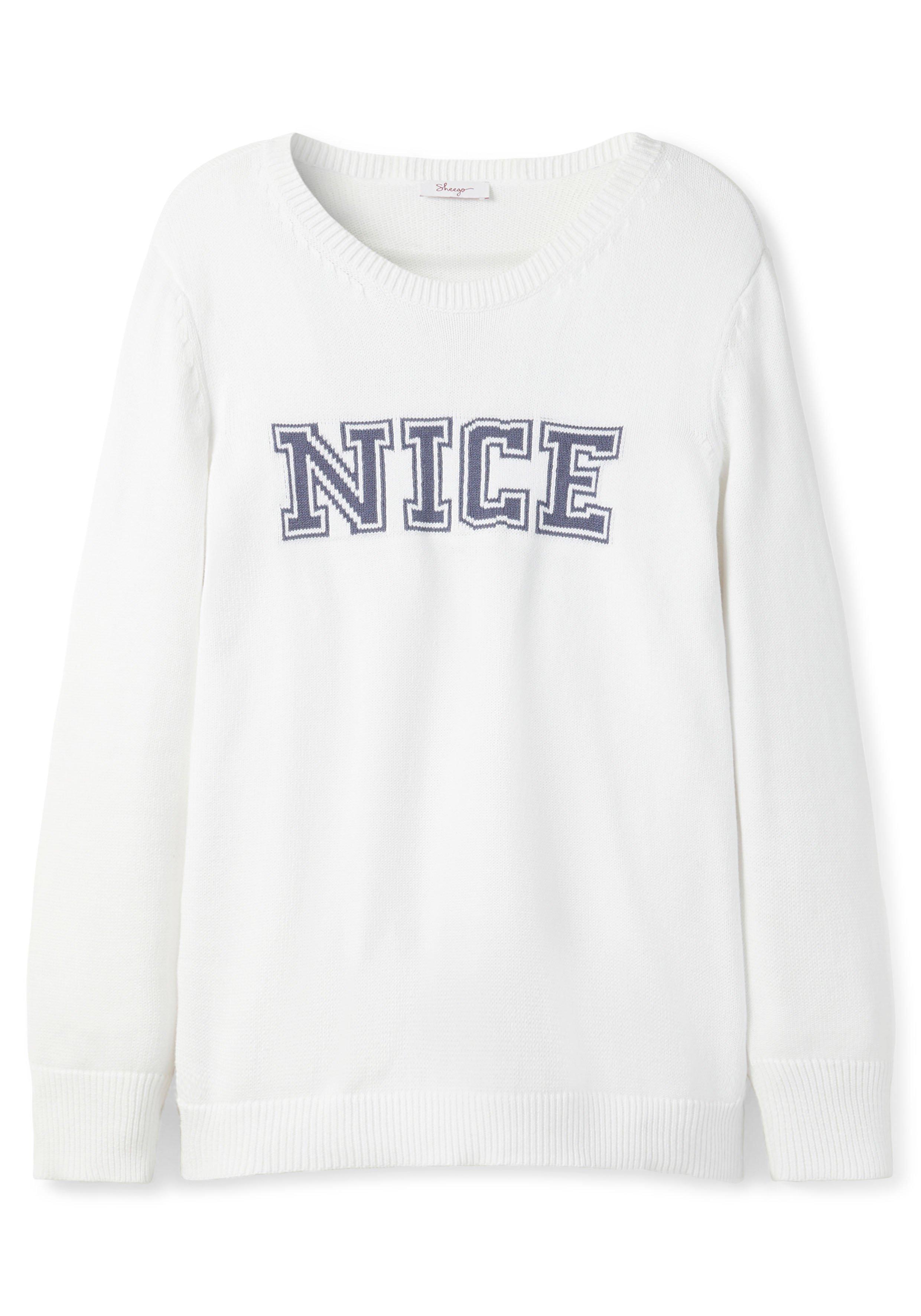 Pullover im College-Stil, mit Schriftzug