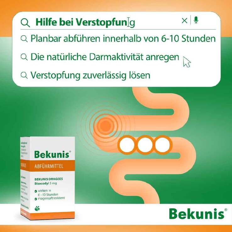 Bekunis Dragees Bisacodyl 5 mg, 80 St