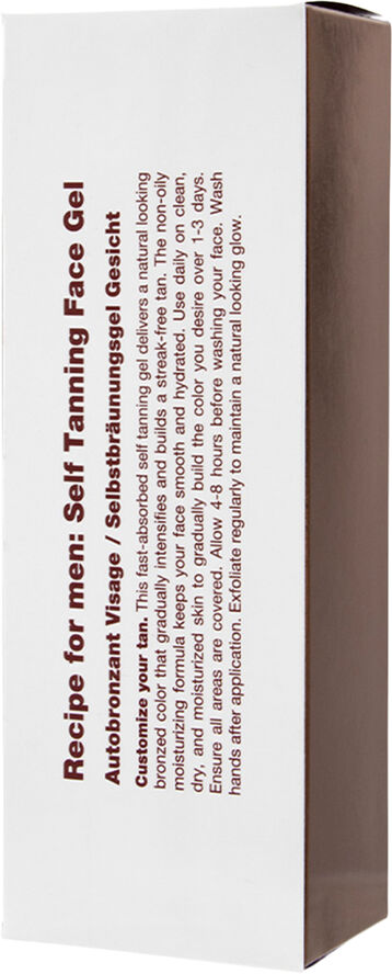 Receipe For Men SELF TANNING FACE GEL