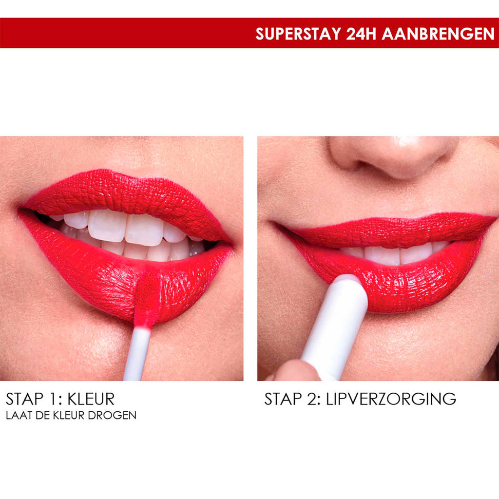 Blijft effectief!SuperStay 24HRS lippenstift - 150 Delicious Pink