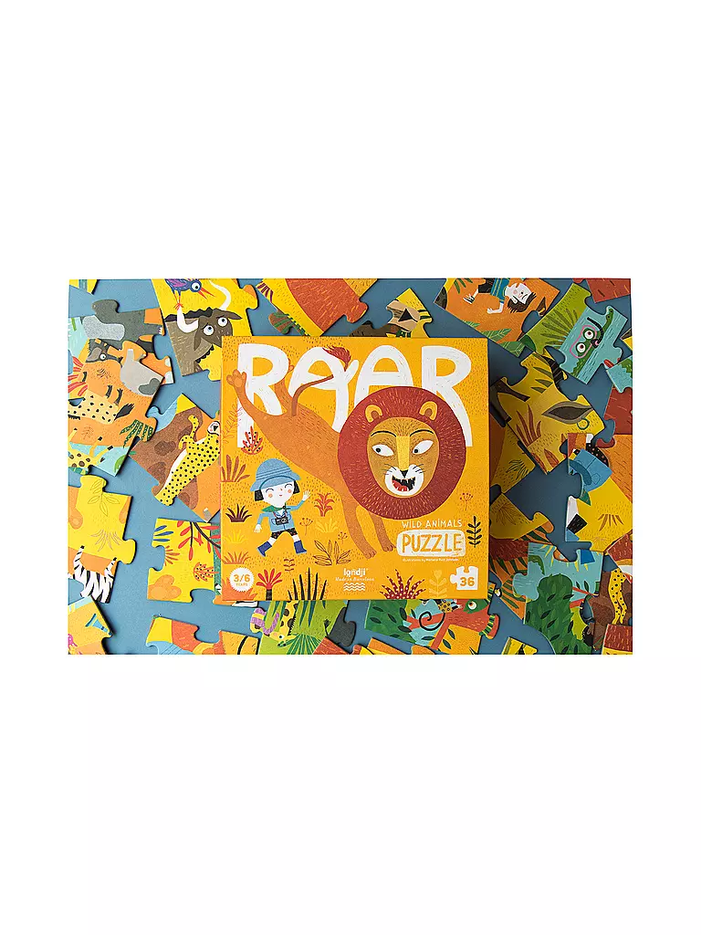 LONDJI Puzzle ROAR 36 Teile  gelb
