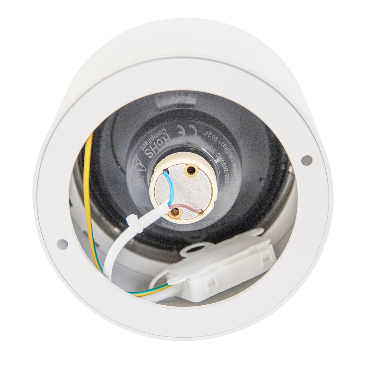Moderne opbouwspot wit GU10 111mm - Expert