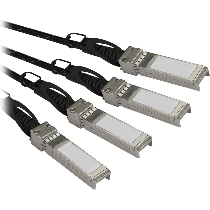 StarTech.com Câble QSFP+ vers 4x SFP+ à connexion directe conforme à MSA - Cordon DAC Twinax de 3 m