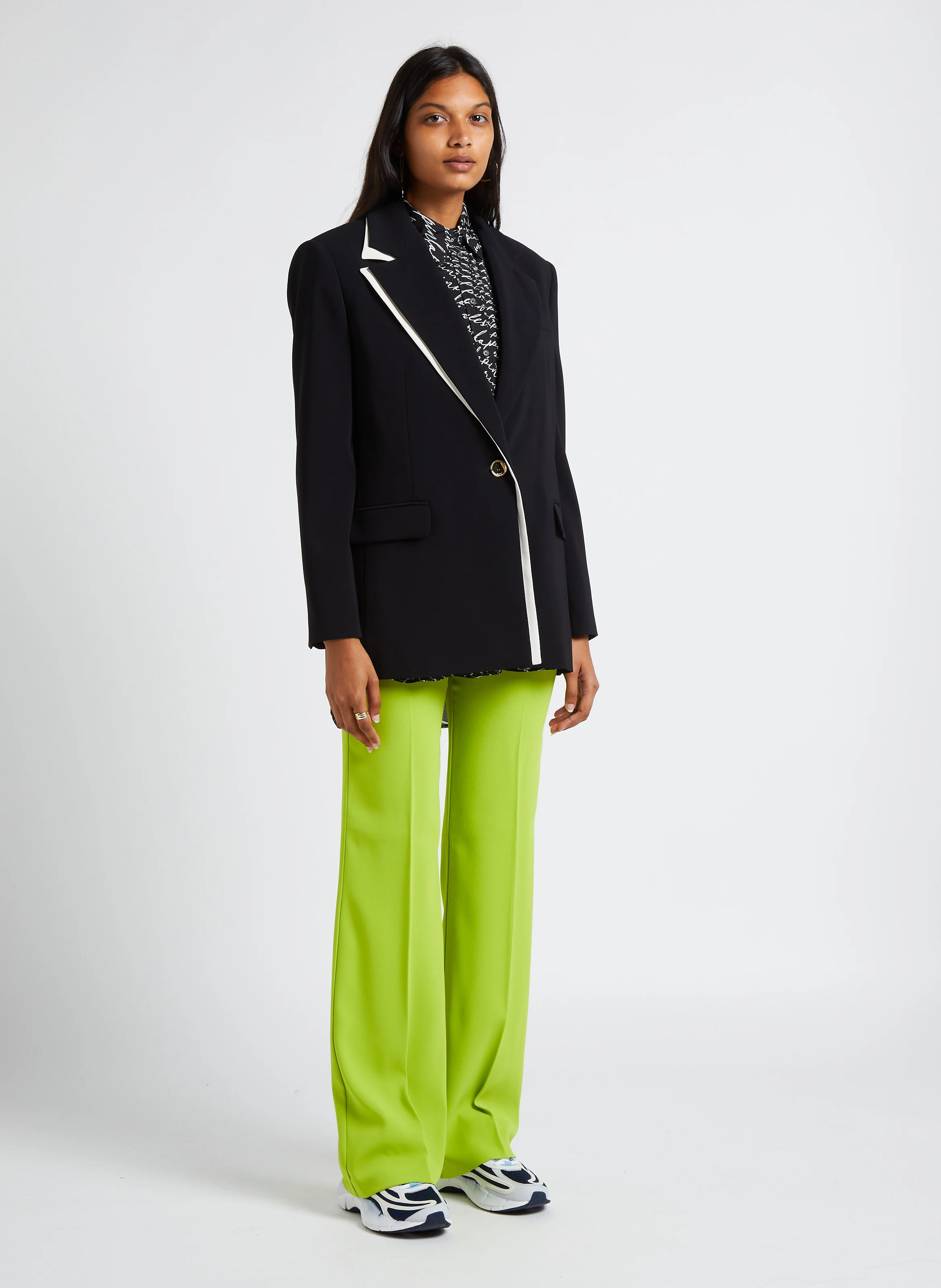 HULKA - Pantalon flare taille haute | Jaune