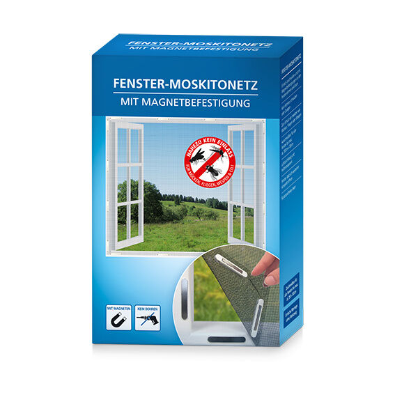 Fenster-Moskitonetz mit Magneten