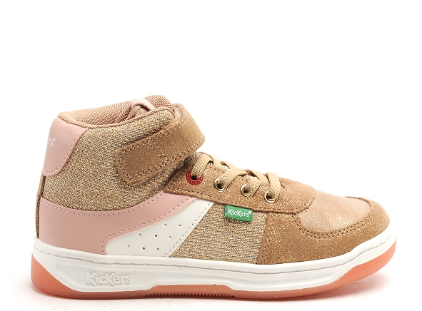 Kickers boots bottine enfant kickalien fille beige
