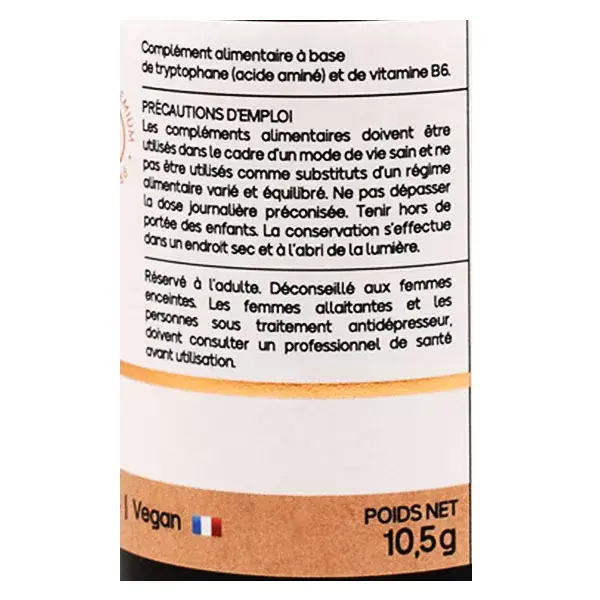 Triptofano + Vitamina B6 Relaxante Nat & Form 30 cápsulas