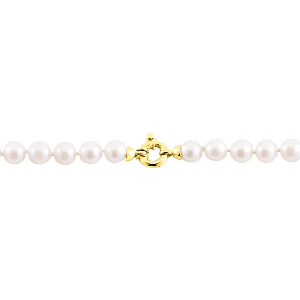 Collier Melida Or Jaune Perle De Culture D'akoya