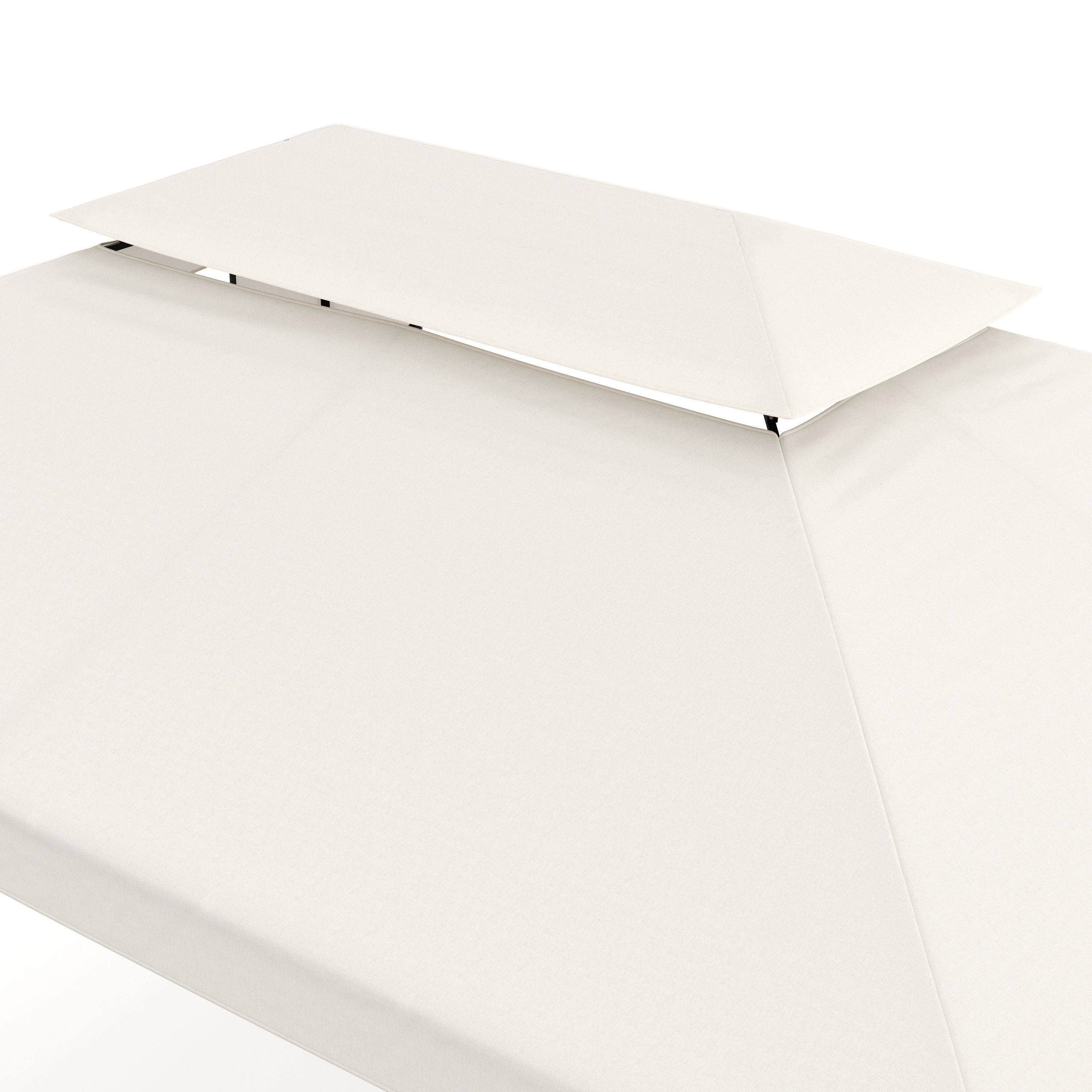 Gartenpavillon HAVEN 4 x 3 m beige
