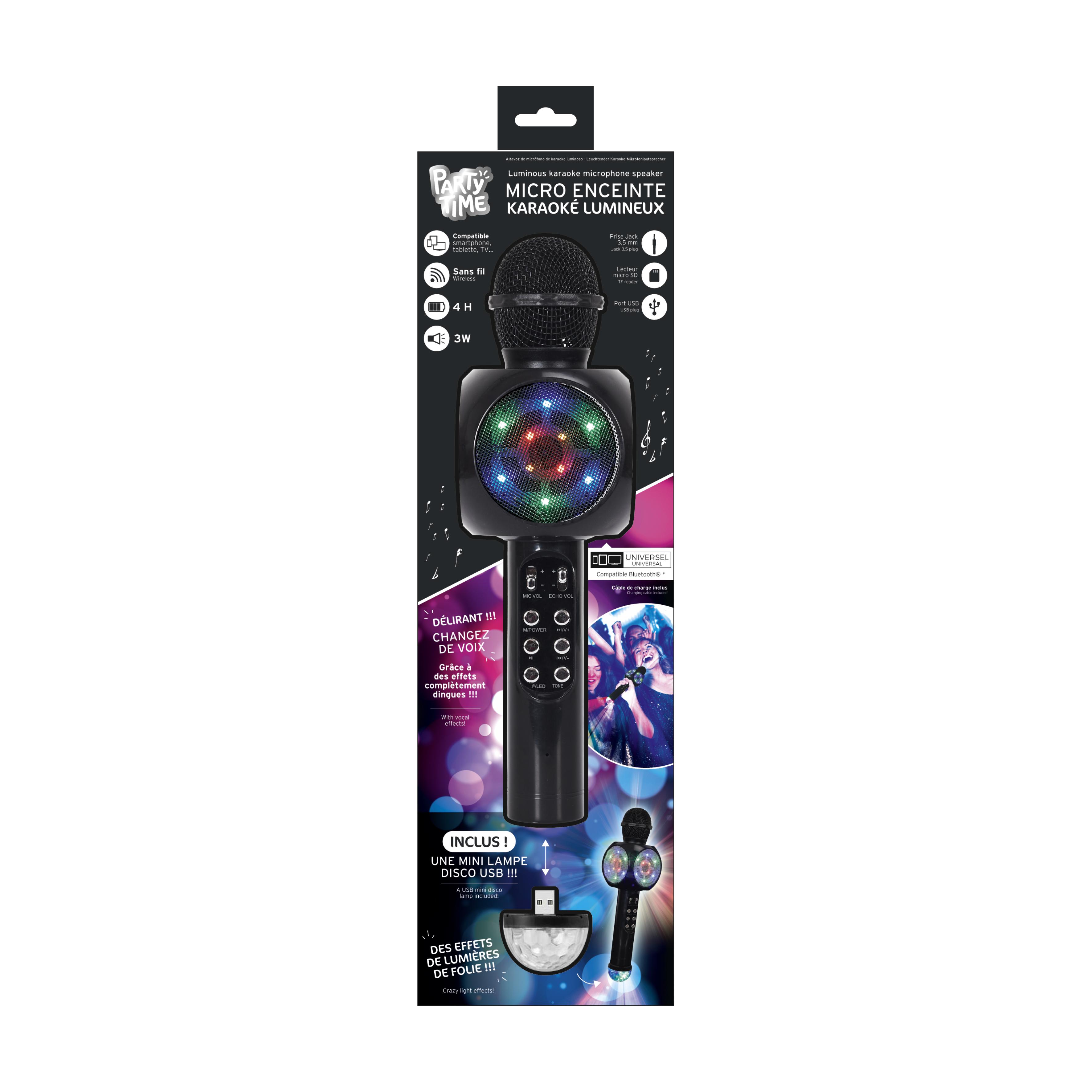 MICRO KARAOKE LED ET LAMPE DISCO USB