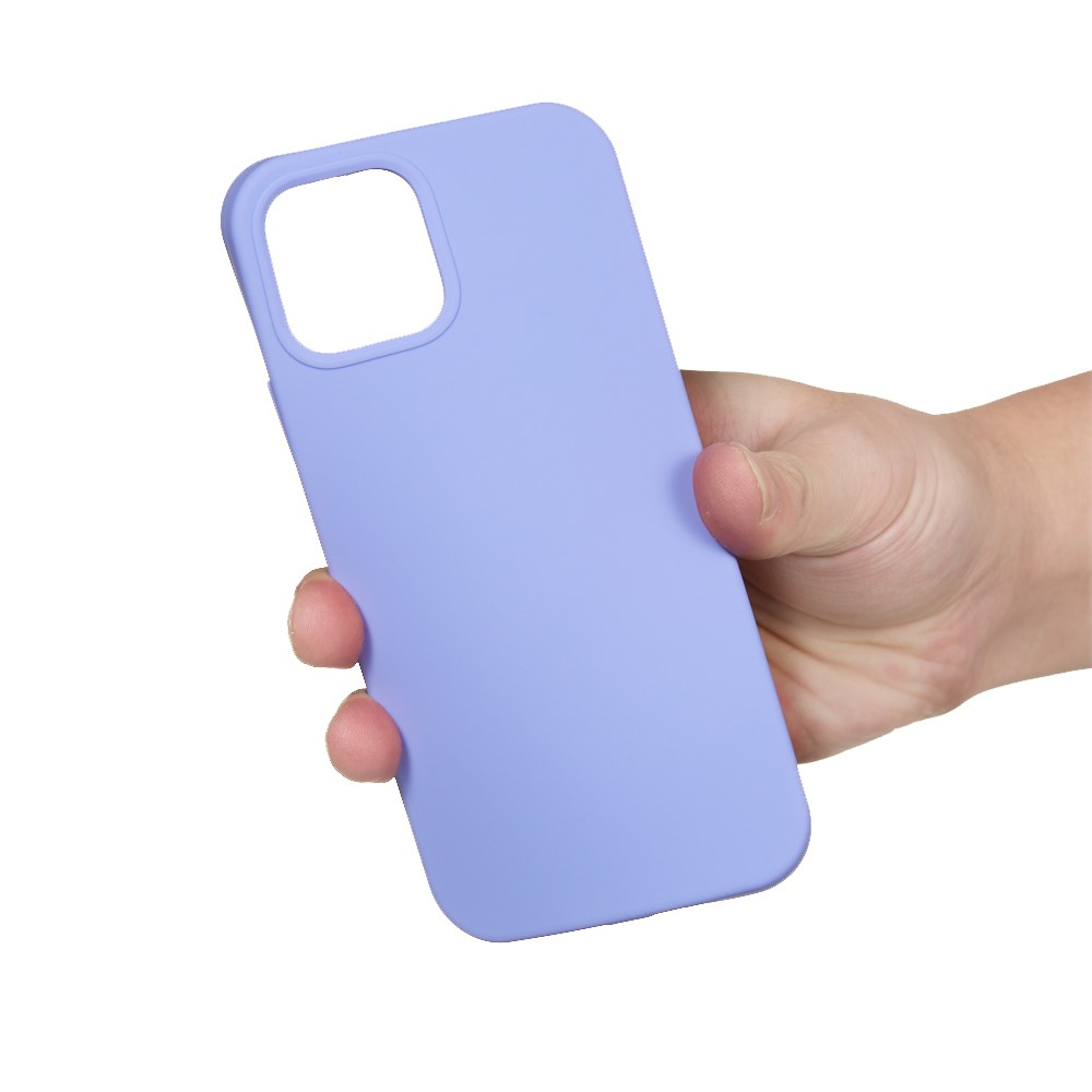 iPhone 15 Silikon Case Hülle - Blaulila