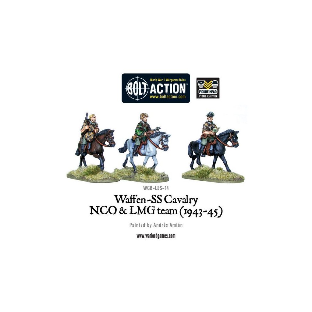 Bolt Action - Waffen SS Cavalry NCO & LMG Team (1942-45)