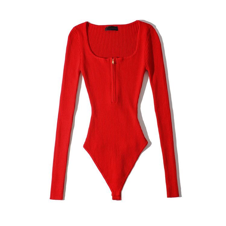 Hollahop - Gebreide bodytop met lange mouwen