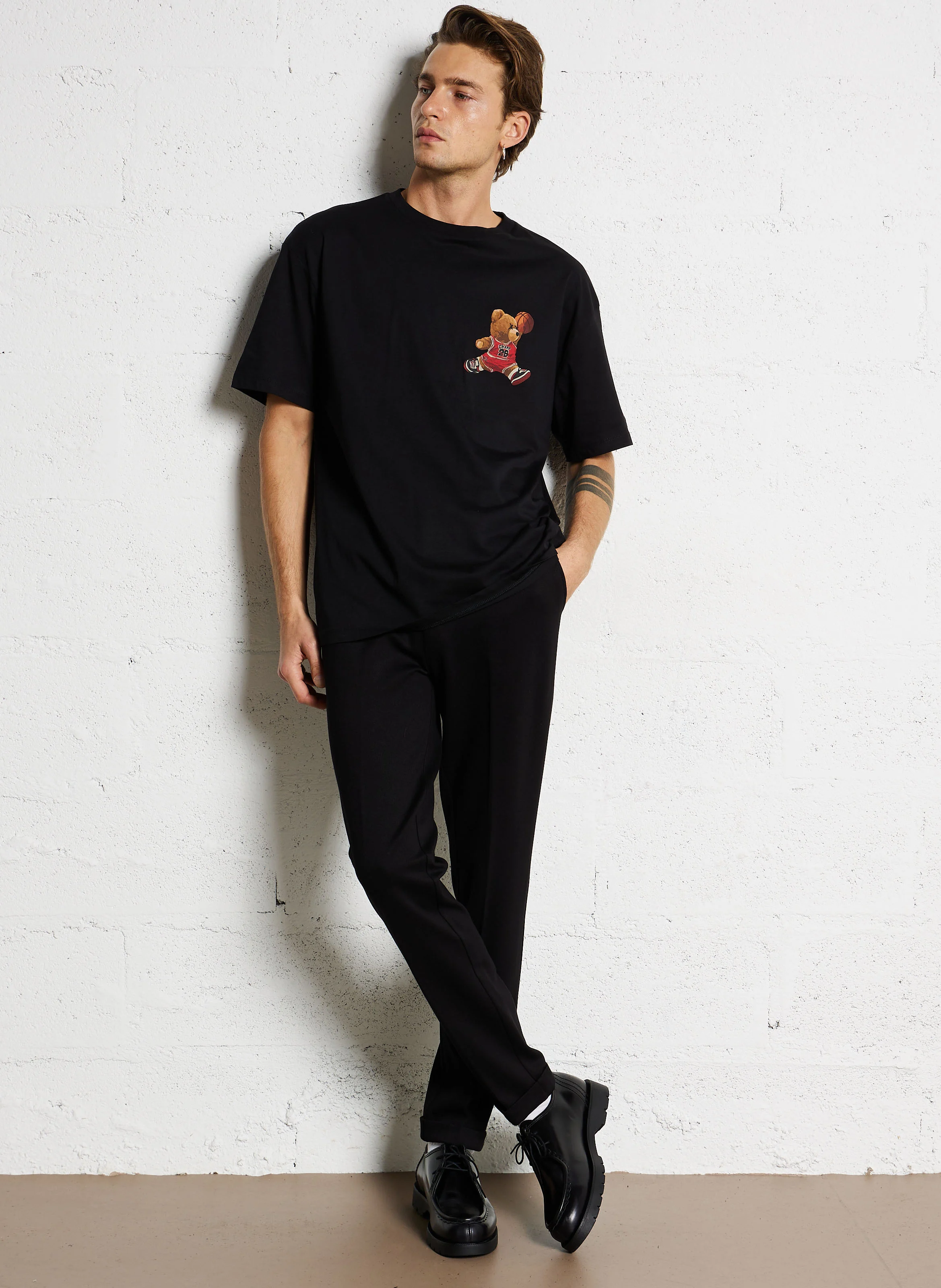 DEDAL - Pantalon carotte| Noir