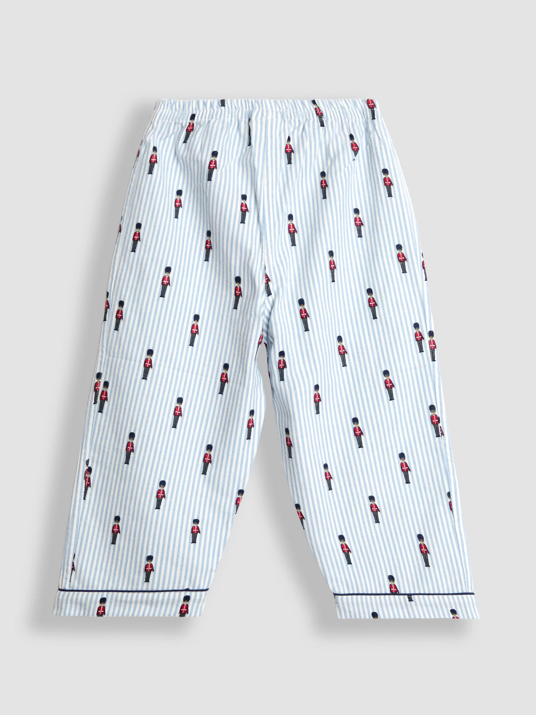 Blauw soldaat - JoJo Maman Bébé Woven Check Character Pyjamas