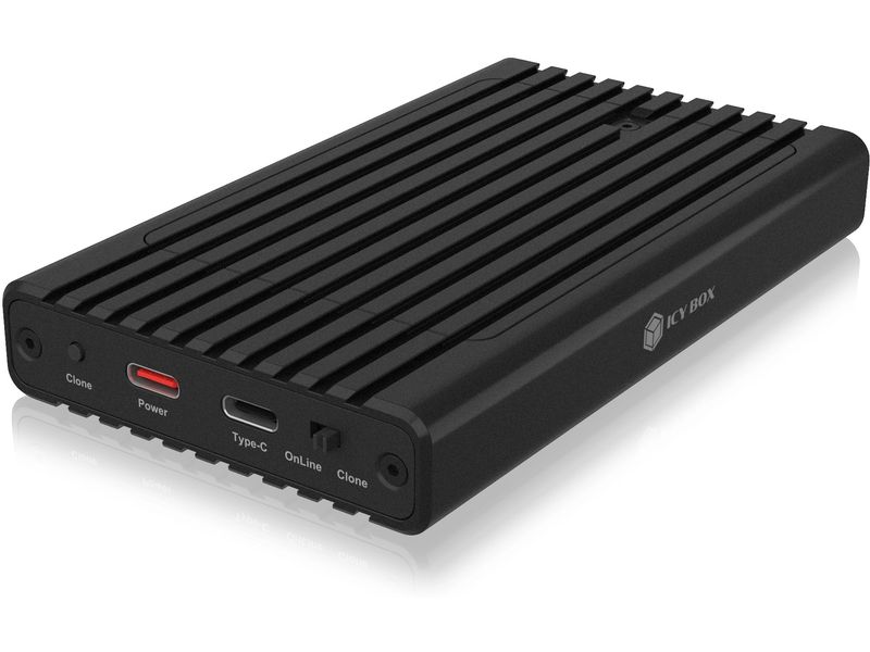 ICY BOX Docking- und Klonstation IB-2817MCL-C31 Gehäuse für zwei NVMe SSDs mit Klonfunktion