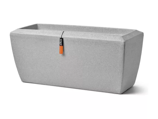 Jardinière rectangulaire Arc Granite 90x35x40 cm Ivoire