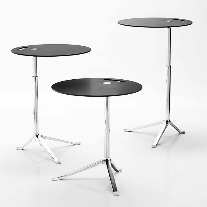 Fritz Hansen - Little Friend höhenverstellbar, Aluminium poliert / Kunststoff weiss