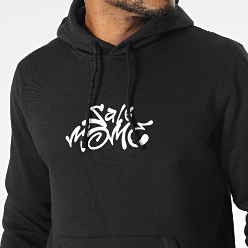 Sweat Capuche Nounours Graffiti Head Noir