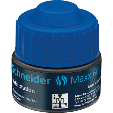 Schneider Maxx 669für Permanentmarker Refill station - blau