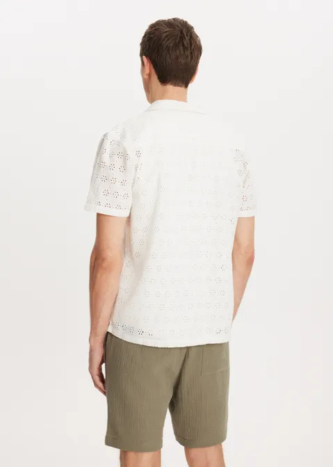 Broderie overhemd off-white (WIT.O)