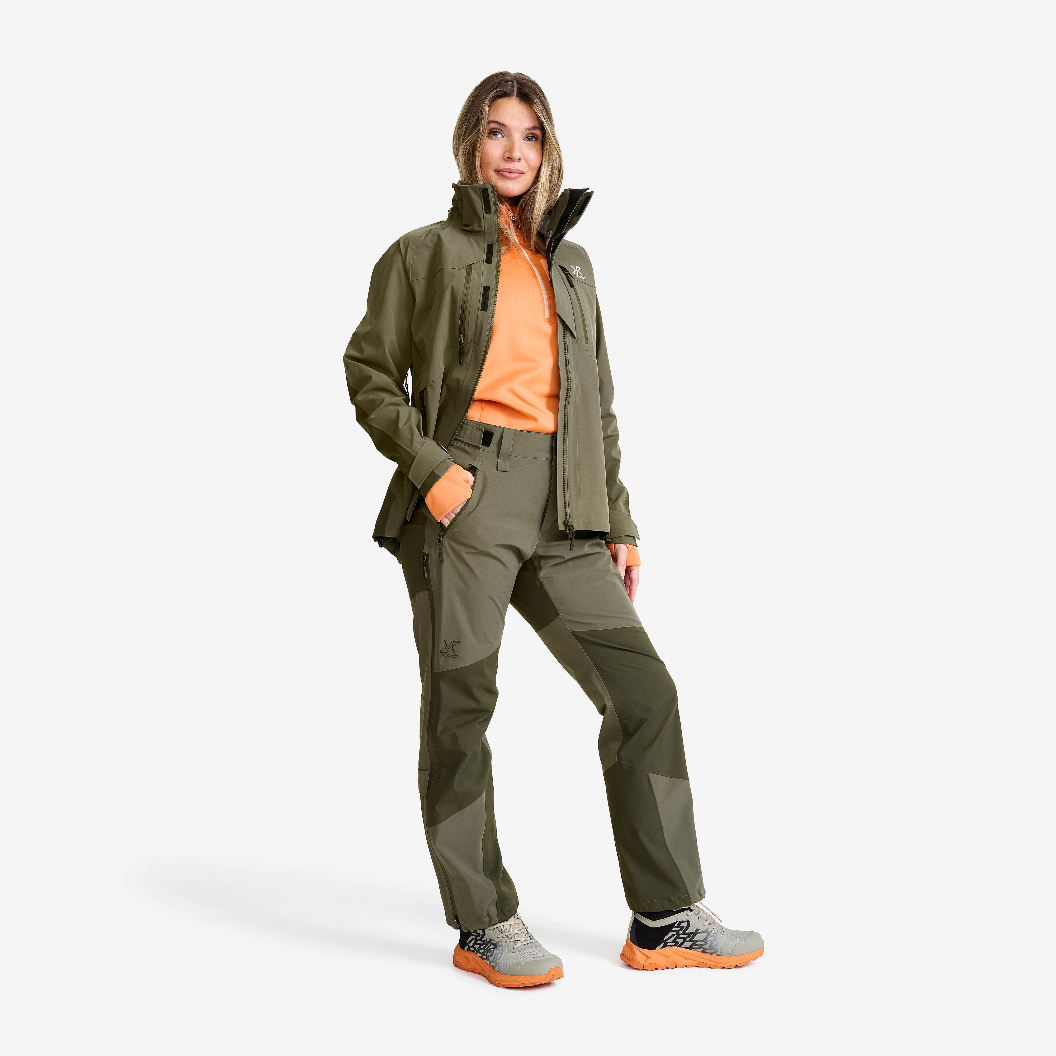 Aries Pro 3L Shell Pants Dame Grape Leaf/Forest Night