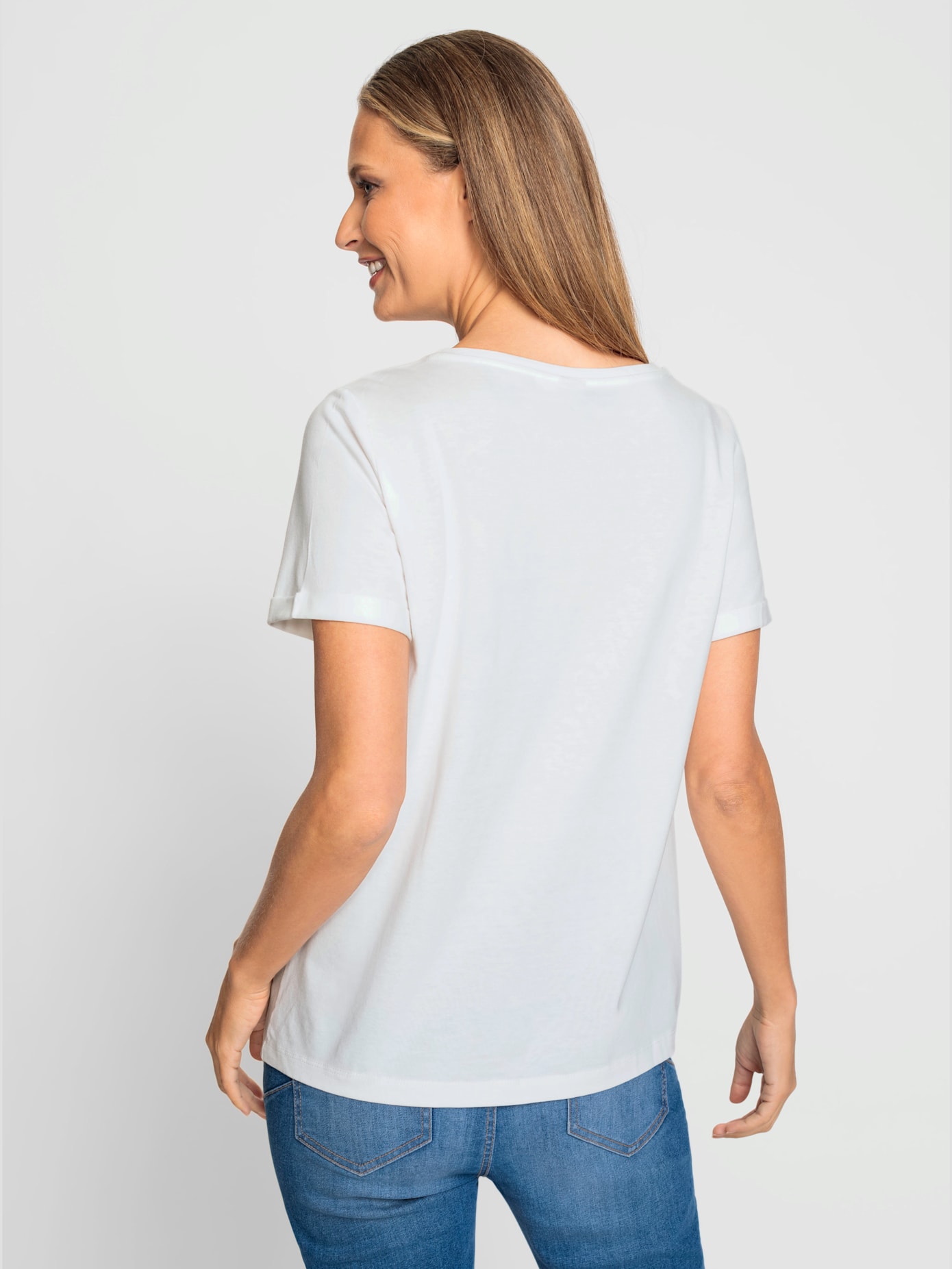T-shirt petites pierres brillantes fantaisie