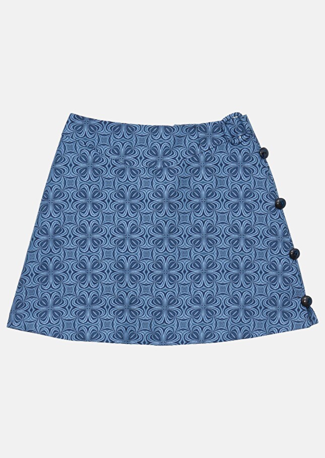 Jupe Juliyableue en jacquard