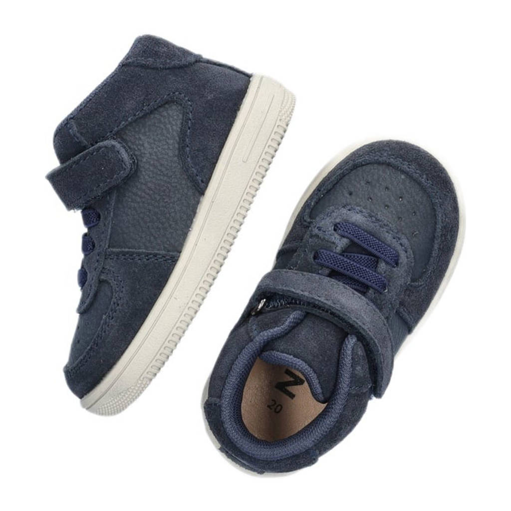 Nelson Kids suède sneakers donkerblauw