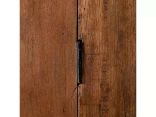 Table basse en bois et métal noir 86x86x30h