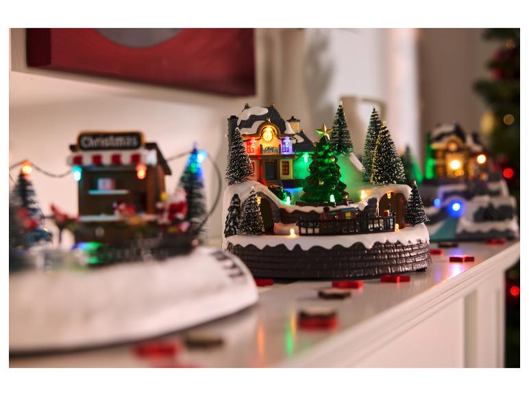 Kerstdorp figuur met LED