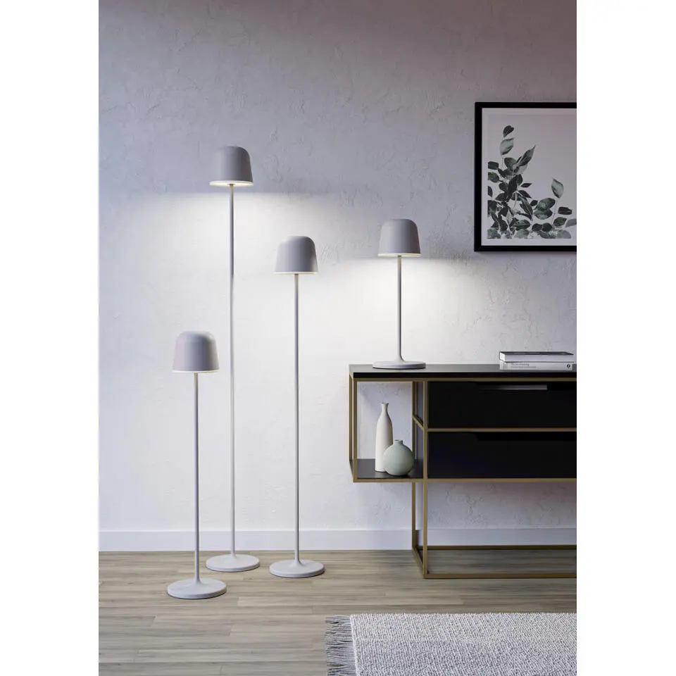 EGLO Mannera-L Staande lamp - USB-C - H 140 cm - Grijs