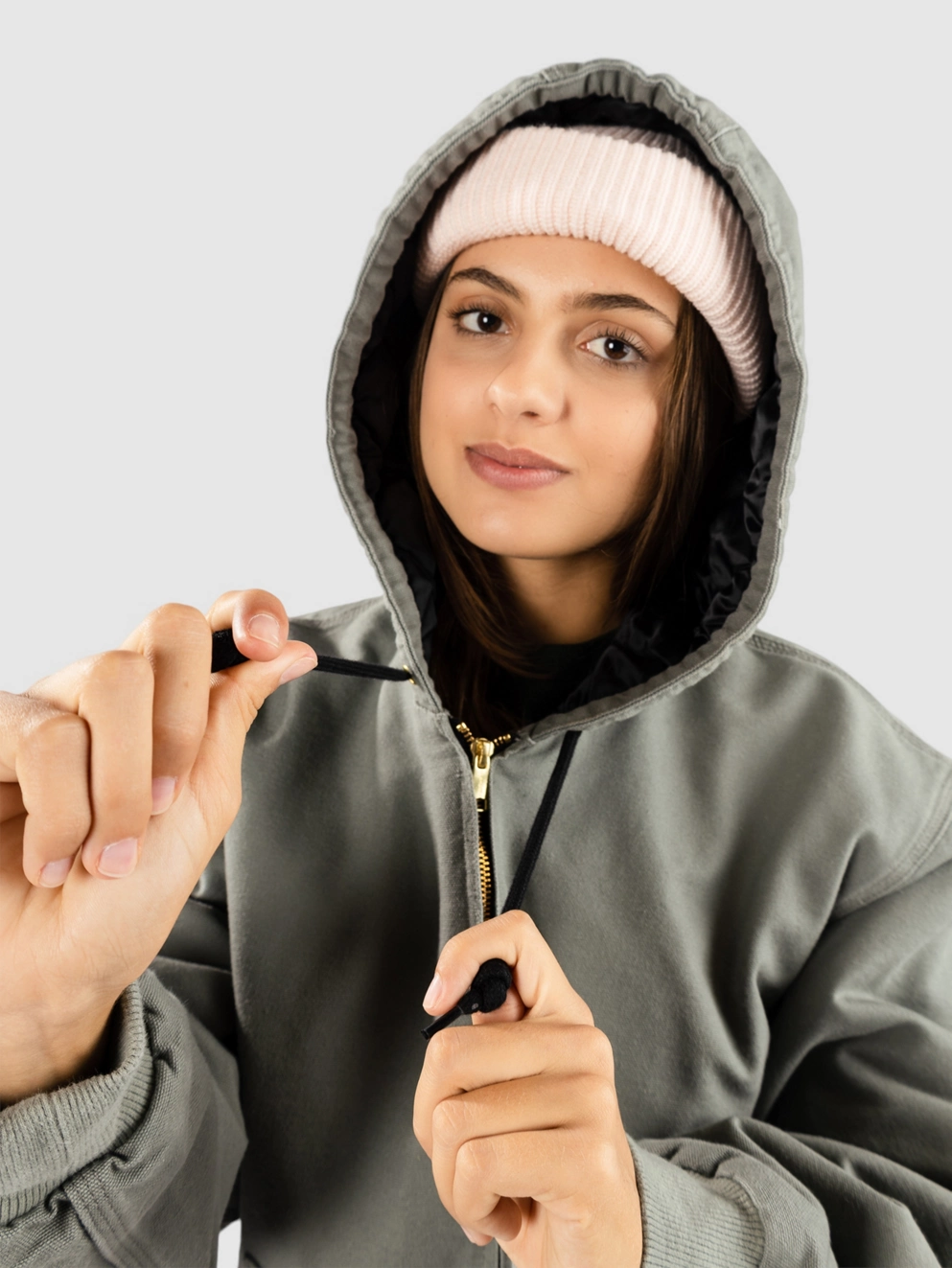 Carhartt WIP Og Active Jacket smoke green rinsed