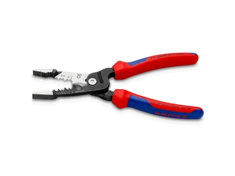 Knipex 13 72 200 ME, 296 g, Sort, Blå, Rød, Rustfrit stål