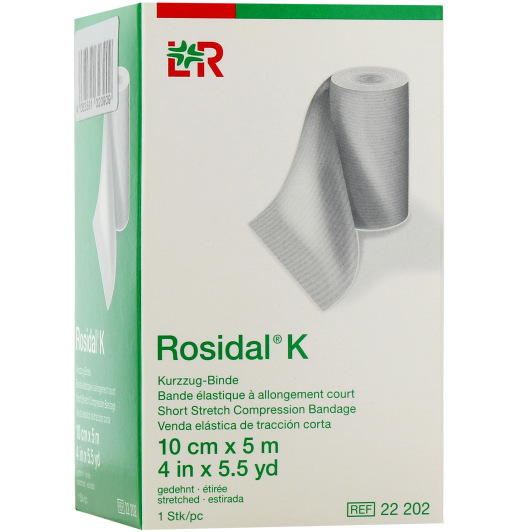 Rosidal K bande de compression élastique - Phlébologie, traumatologie