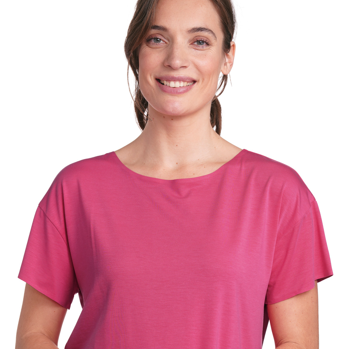 Gina Sports Damen Sport T-Shirt unifarben pink