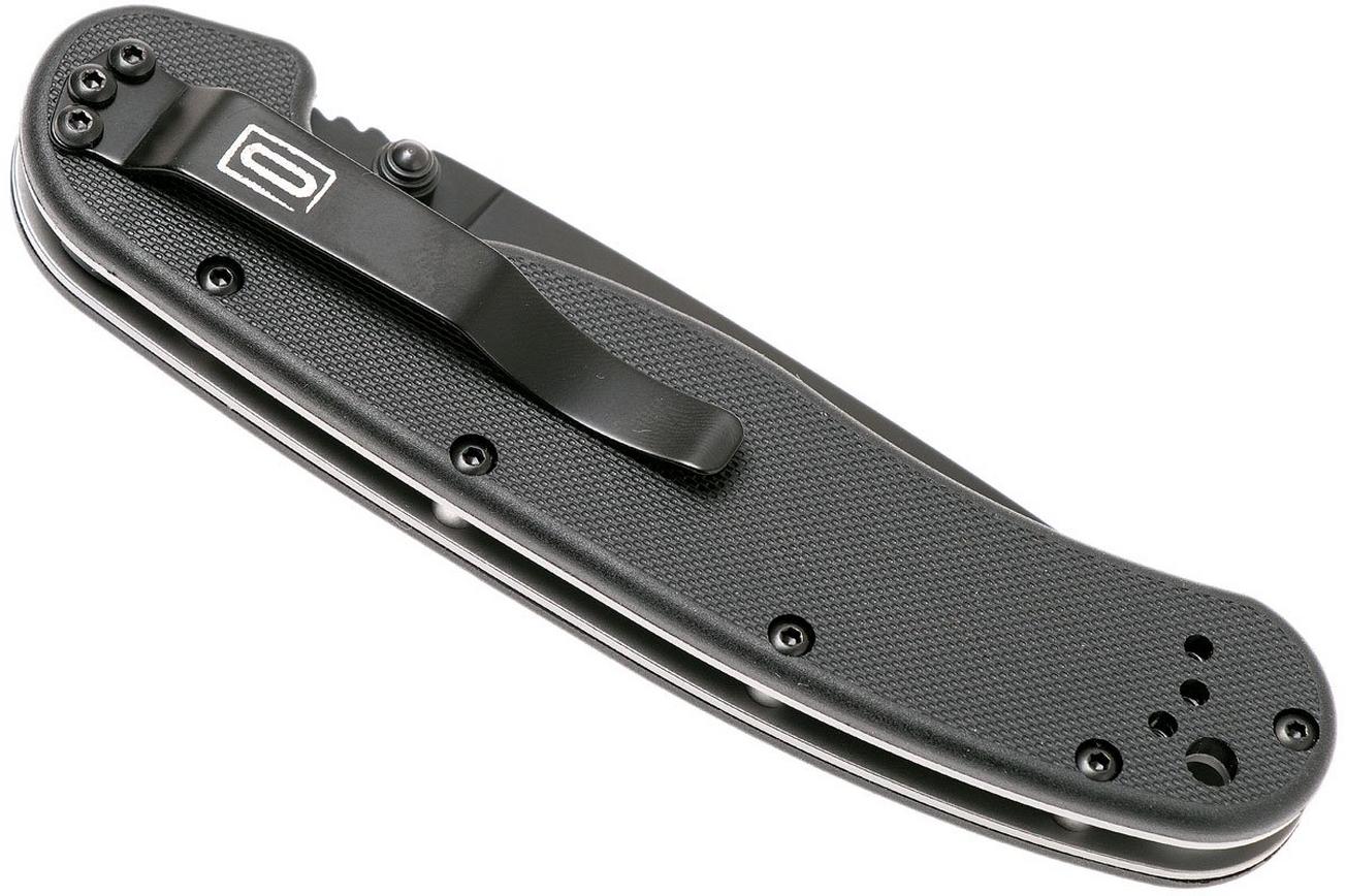 Ontario RAT-1 BS serrated edge zwart, 8847