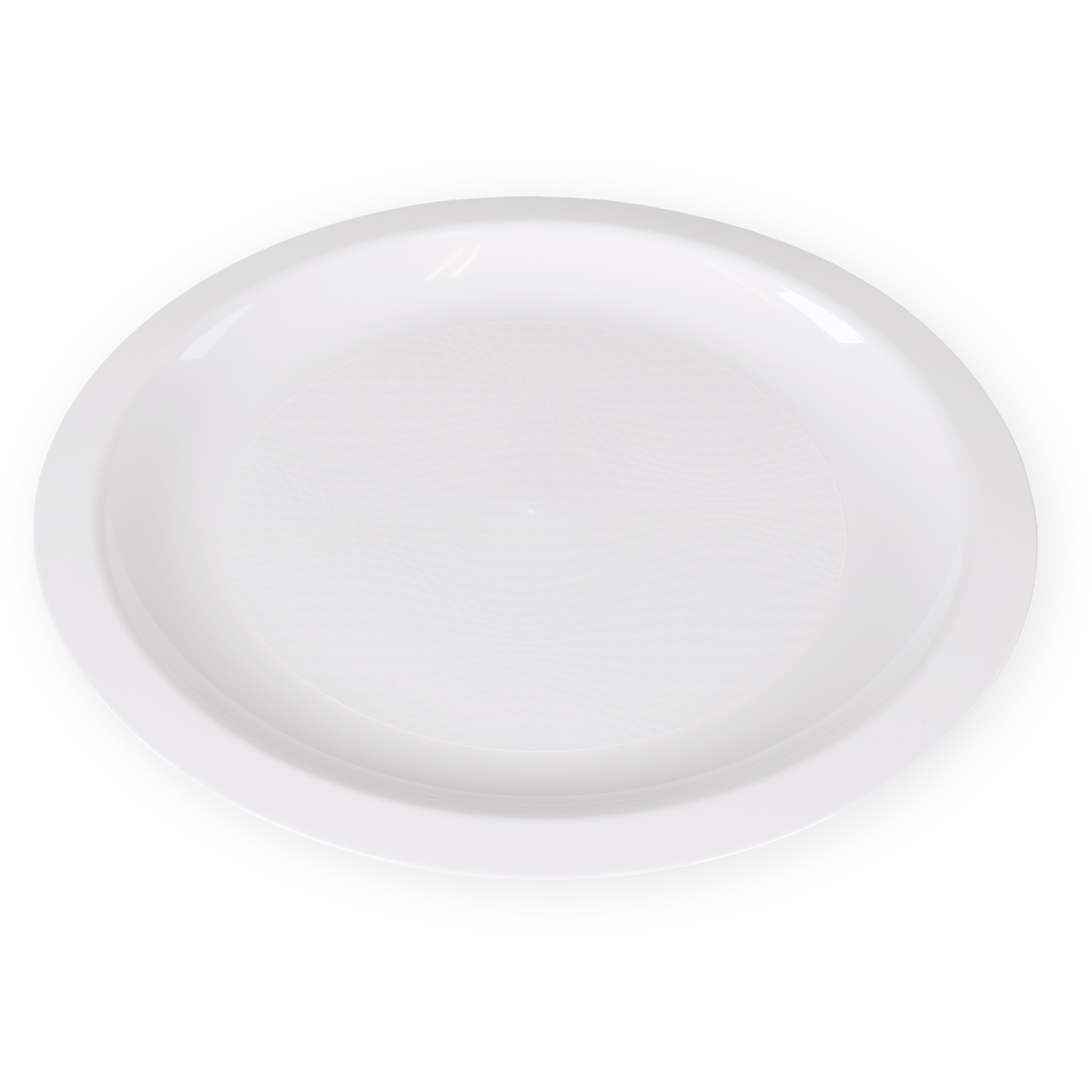 Goldplast Bord, dessertbord, Use & reuse, reusable, rond, 1-vaks, pP, Ø18cm, wit