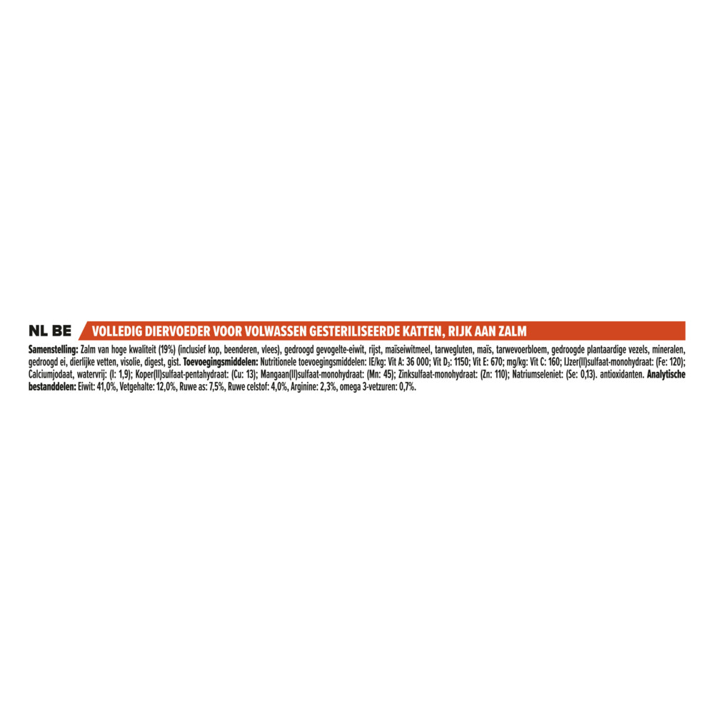Pro Plan Adult Kat Sterilised Vital Functions Zalm10 kg