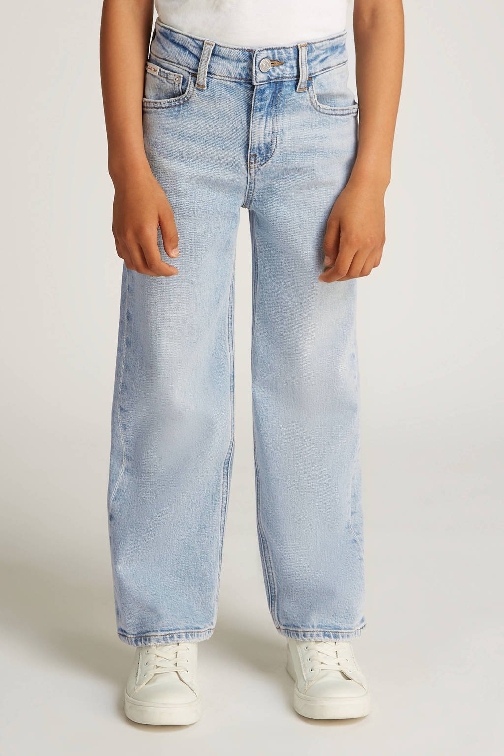 Calvin Klein wide leg jeans light blue denim