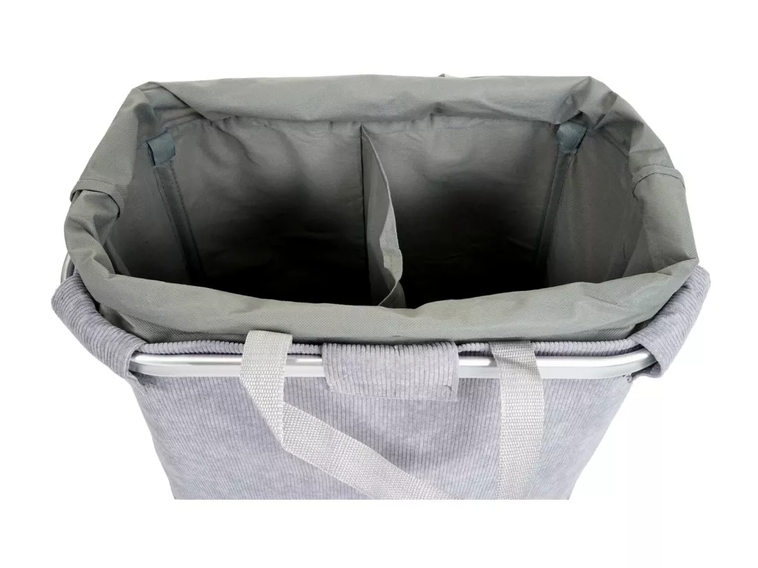 Collecteur de linge MCW-C34, velours gris