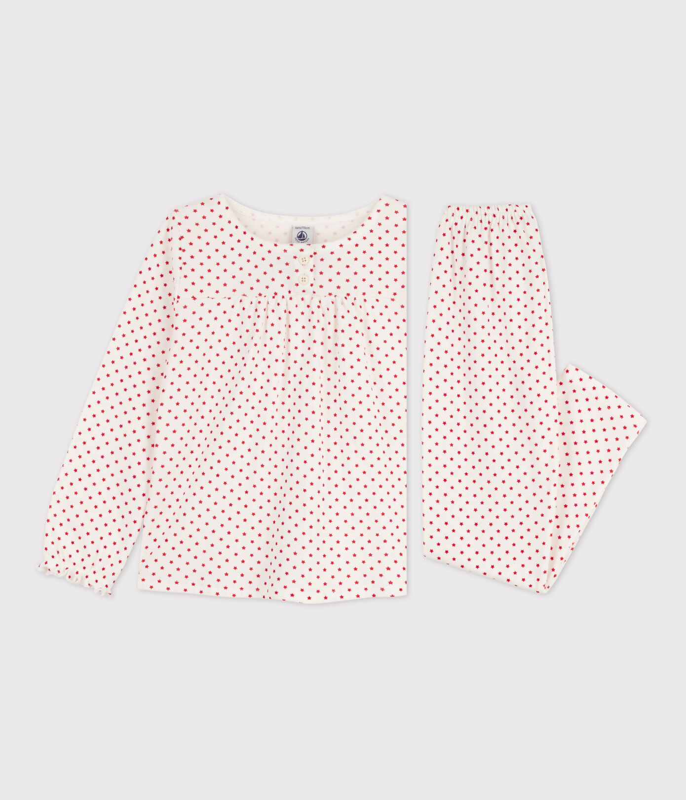 Pyjama étoile petite fille à l'imprimé en coton