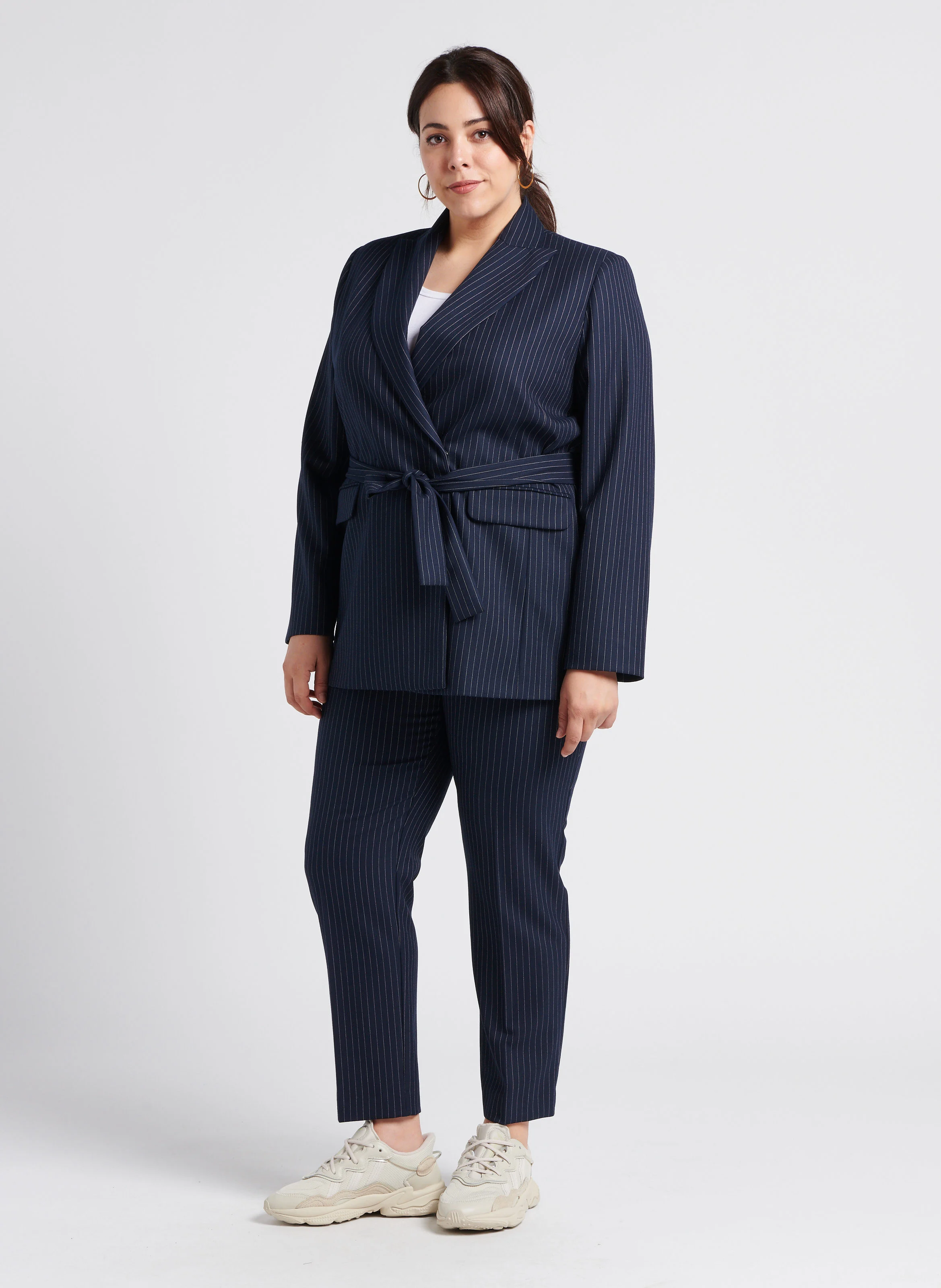 RADAR - Pantalon droit à motif | Bleu