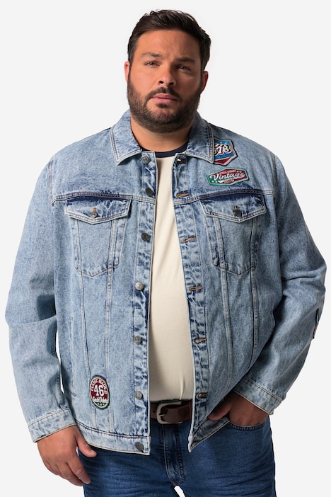 John F. Gee Jeansjacke, Cordkragen, 4 Taschen, bis 8 XL