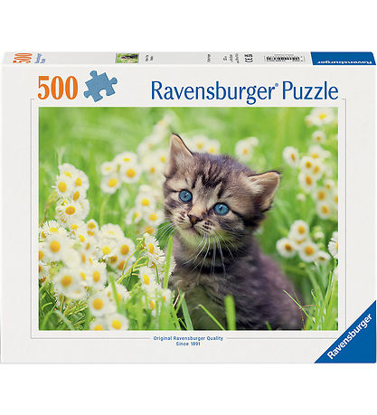 Ravensburger Puzzlespiel - 500 Teile - Kätzchen auf der Wiese