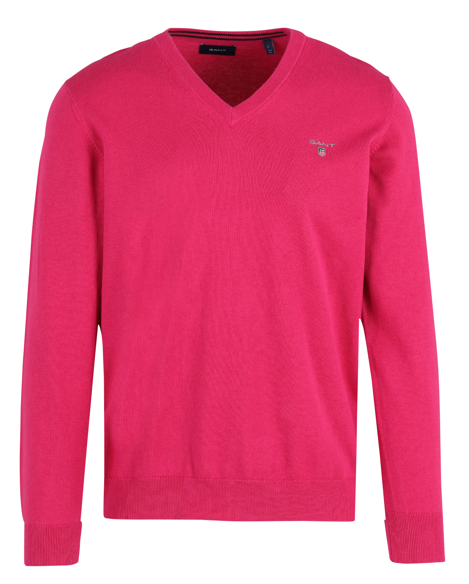 CLASSIC COTTON V-NECK - Pull col V regular-fit en coton | Rouge