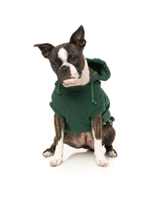 Fuzzyard Treats Hoodie Donkergroen - Hondenkleding